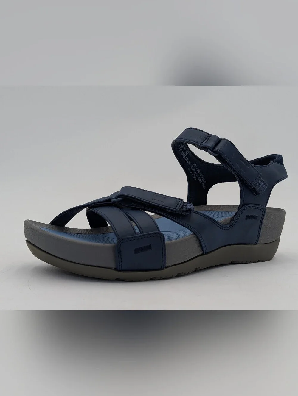 Baretraps Angey Sz 7M Women's Navy Sport Sandals Rebound Comfort Adjustable